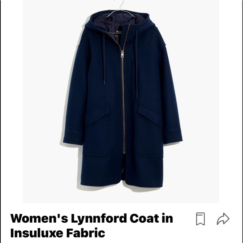 Madewell Coat- Size Small - New with tags!